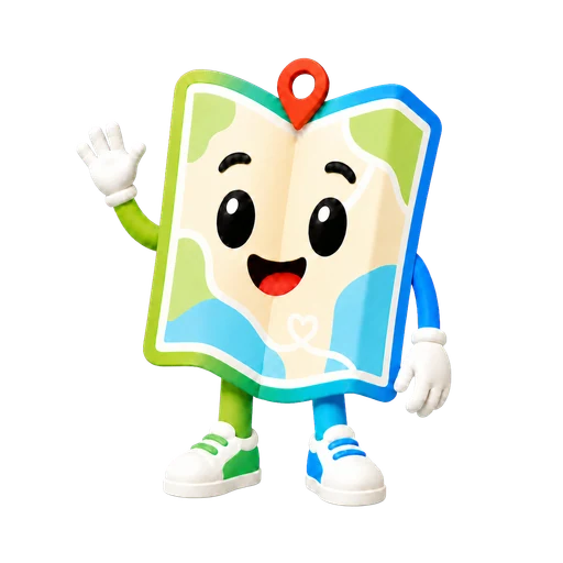 Mappi, the friendly MyMappi guide, waving hello
